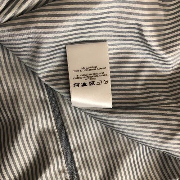 Veronica Beard light blue Double Breasted Dickey Blazer Size: 20 - Picture 7 of 12